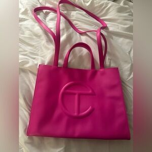Telfar Pink Shopping Bag